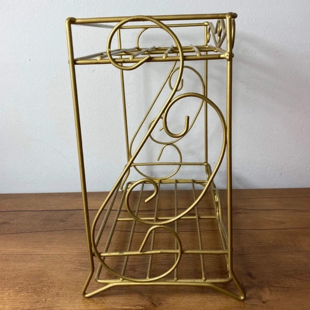 RARE! The Pioneer Woman Floral Medley Glass‎ Storage Jars with Metal Rack